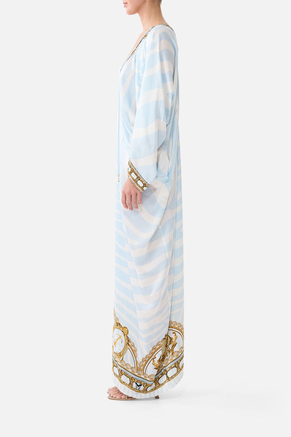 LONG DRAPED KAFTAN SPIRIT OF STRIPES