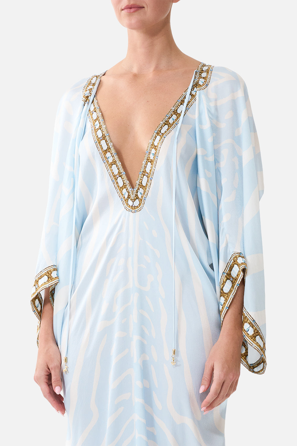 LONG DRAPED KAFTAN SPIRIT OF STRIPES