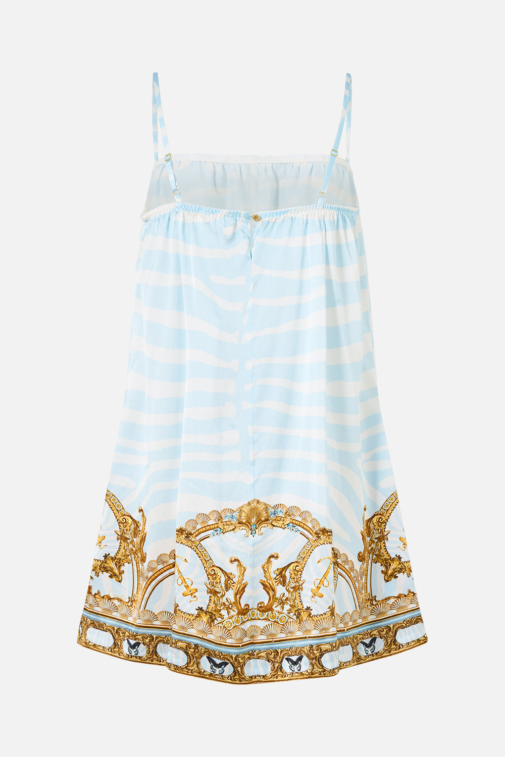 SQUARE NECK SHORT SLIP DRESS SPIRIT OF STRIPES