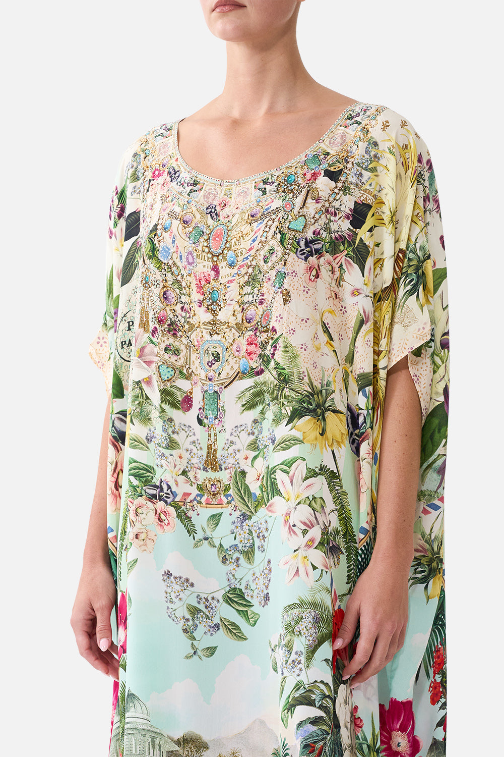 ROUND NECK KAFTAN LA BELLE BOTANIQUE