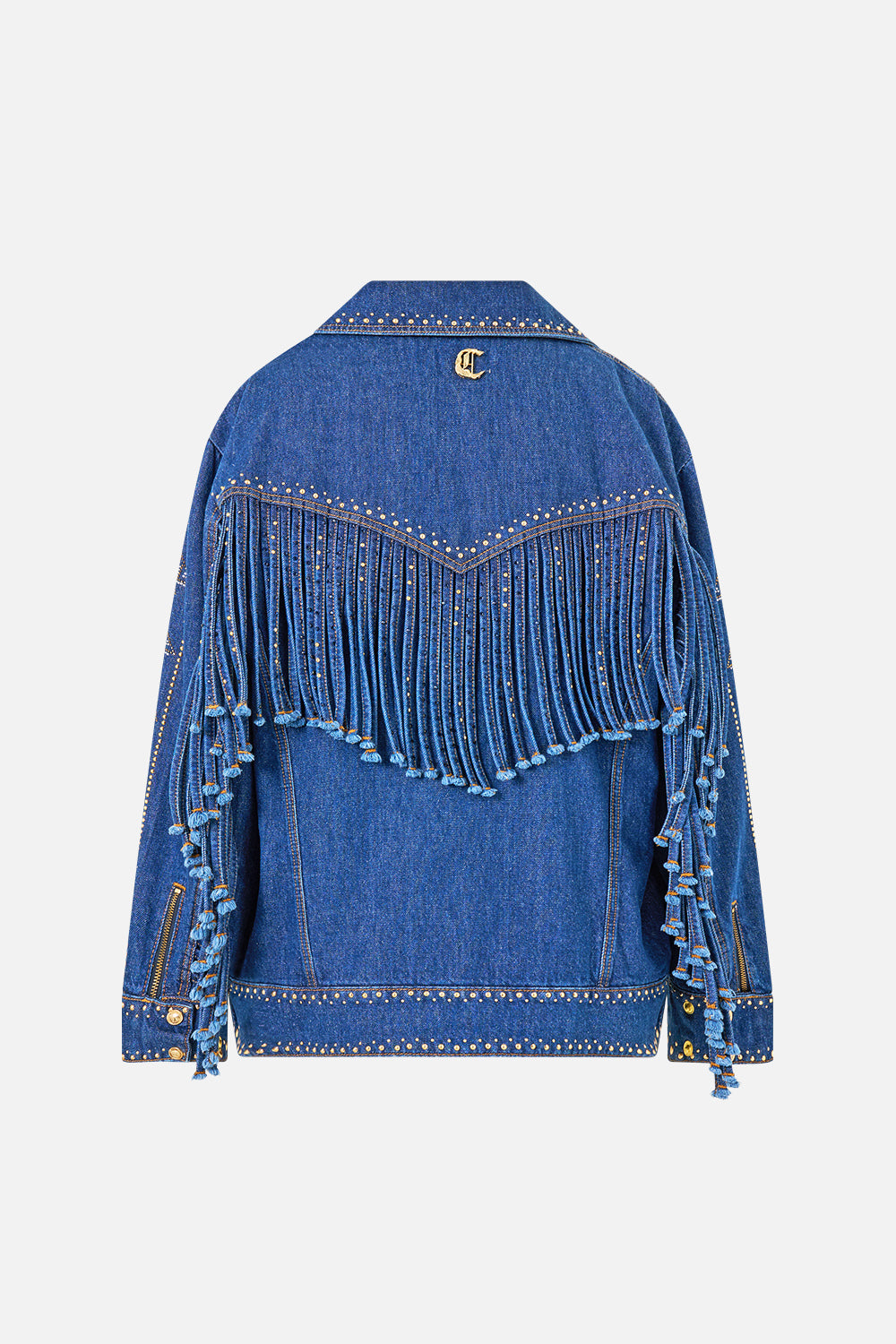 VERUSHKA OVERSIZED BIKER JACKET DENIM
