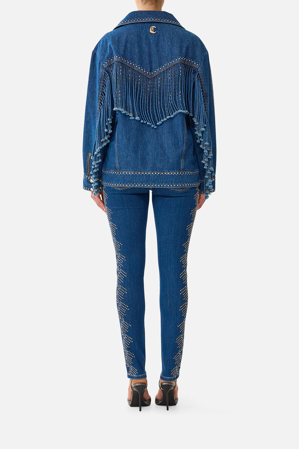 VERUSHKA OVERSIZED BIKER JACKET DENIM