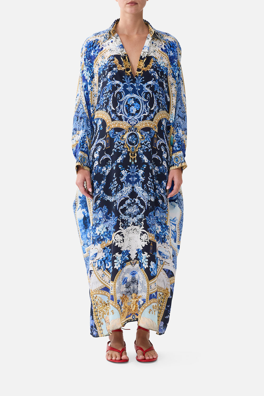 WING COLLAR KAFTAN SWEET SACRÉ BLEU