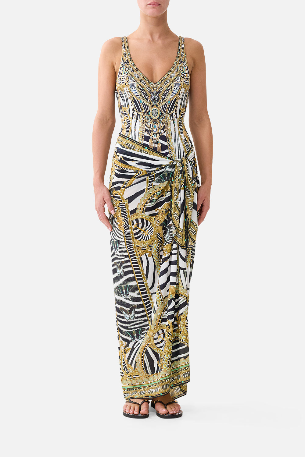 MULTI WEAR LONG SARONG ZIG ZAG ZOO