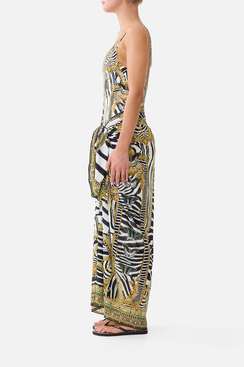 MULTI WEAR LONG SARONG ZIG ZAG ZOO