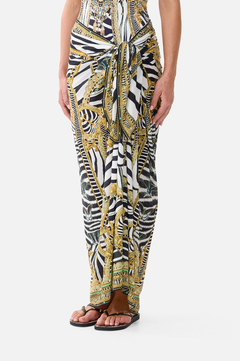 MULTI WEAR LONG SARONG ZIG ZAG ZOO