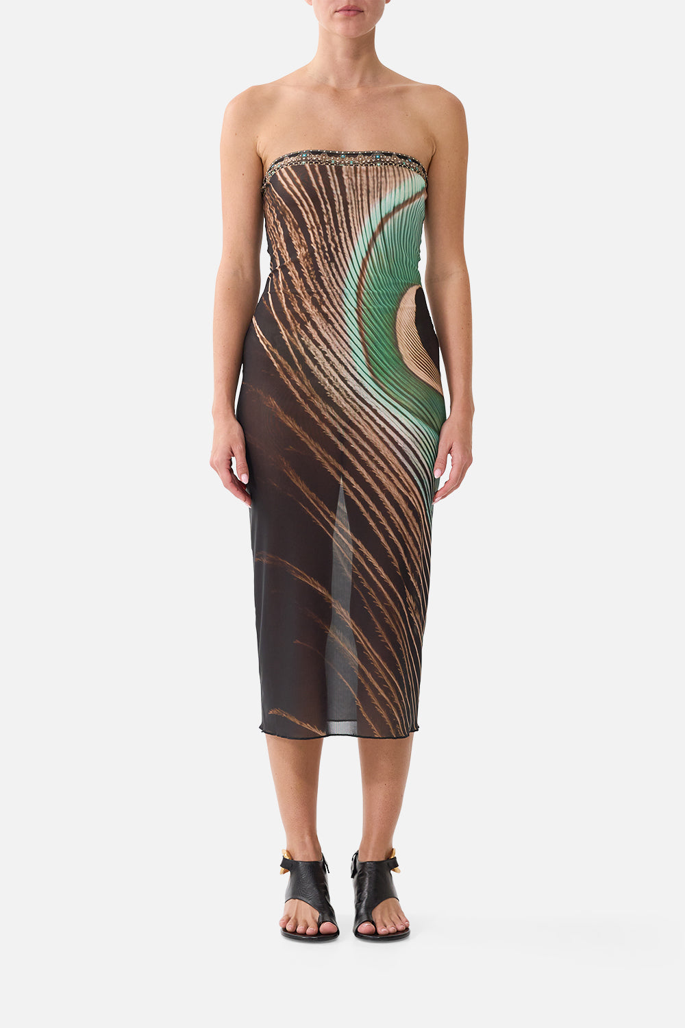 TUBE BEACH MIDI DRESS A WINK TO THE WILD
