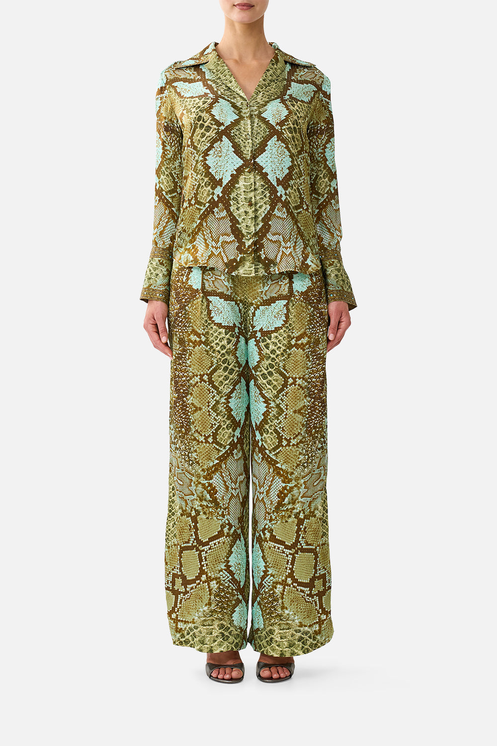 WIDE LEG WAISTED PANT MY SWEET SERPENTINE