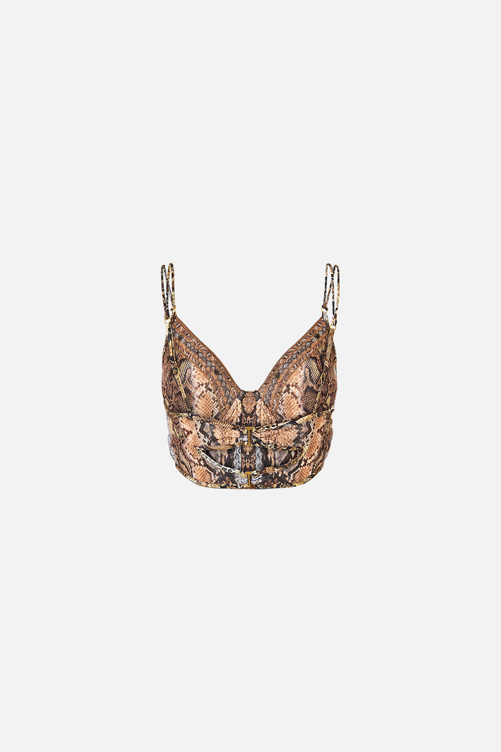 UNDERWIRE CORSET WITH ROULEAU RING TRIM ANIMALIA HEIRLOOMS