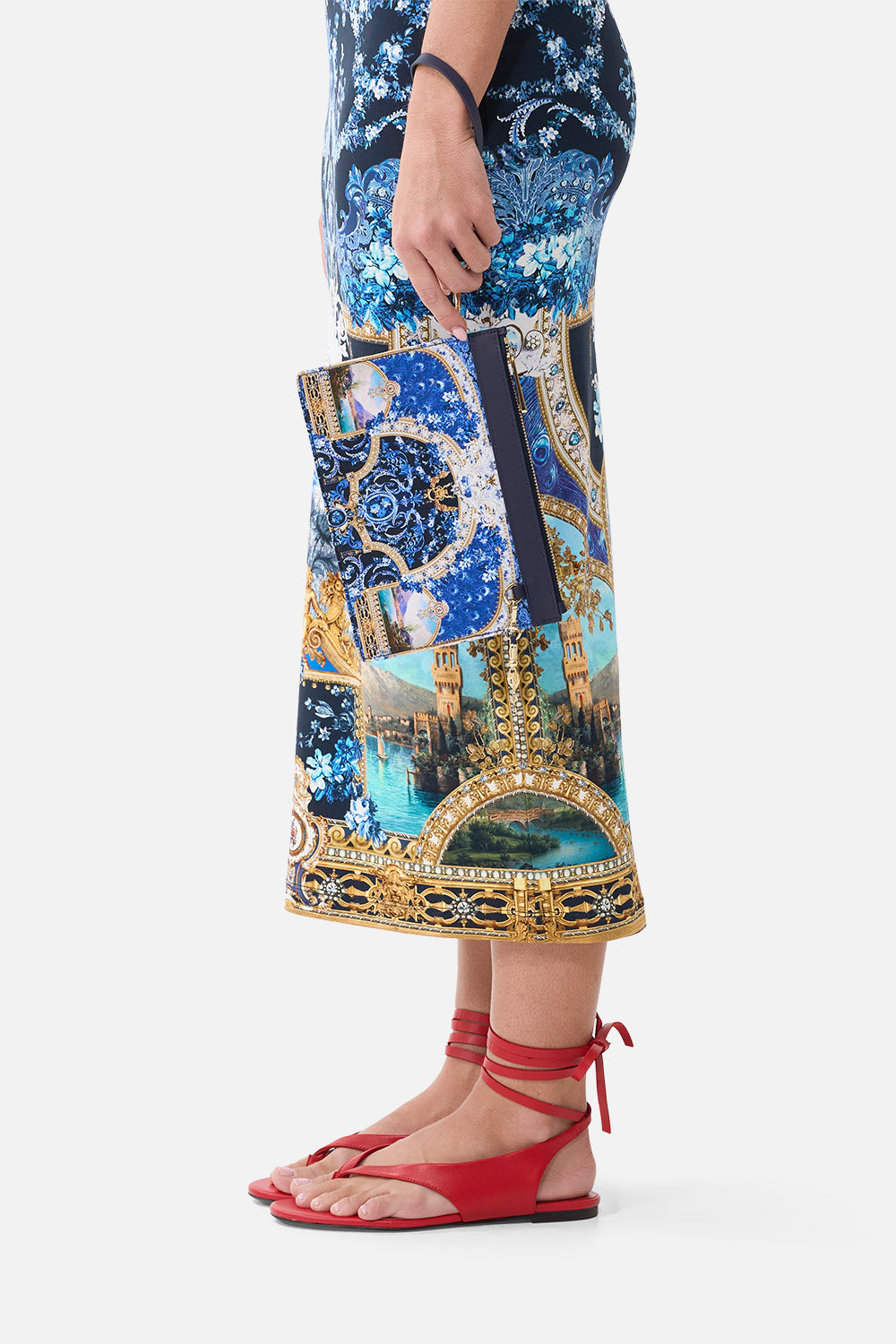 CLUTCH WITH WRISTLET SWEET SACRÉ BLEU