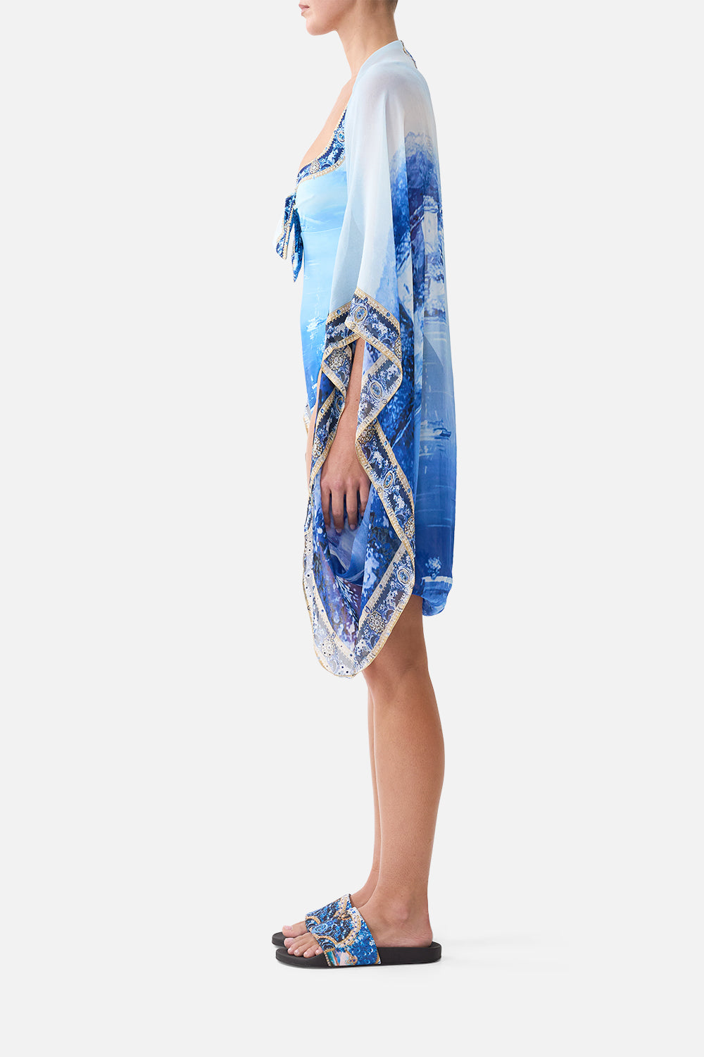 SILK CHIFFON SHRUG SWEET SACRÉ BLEU