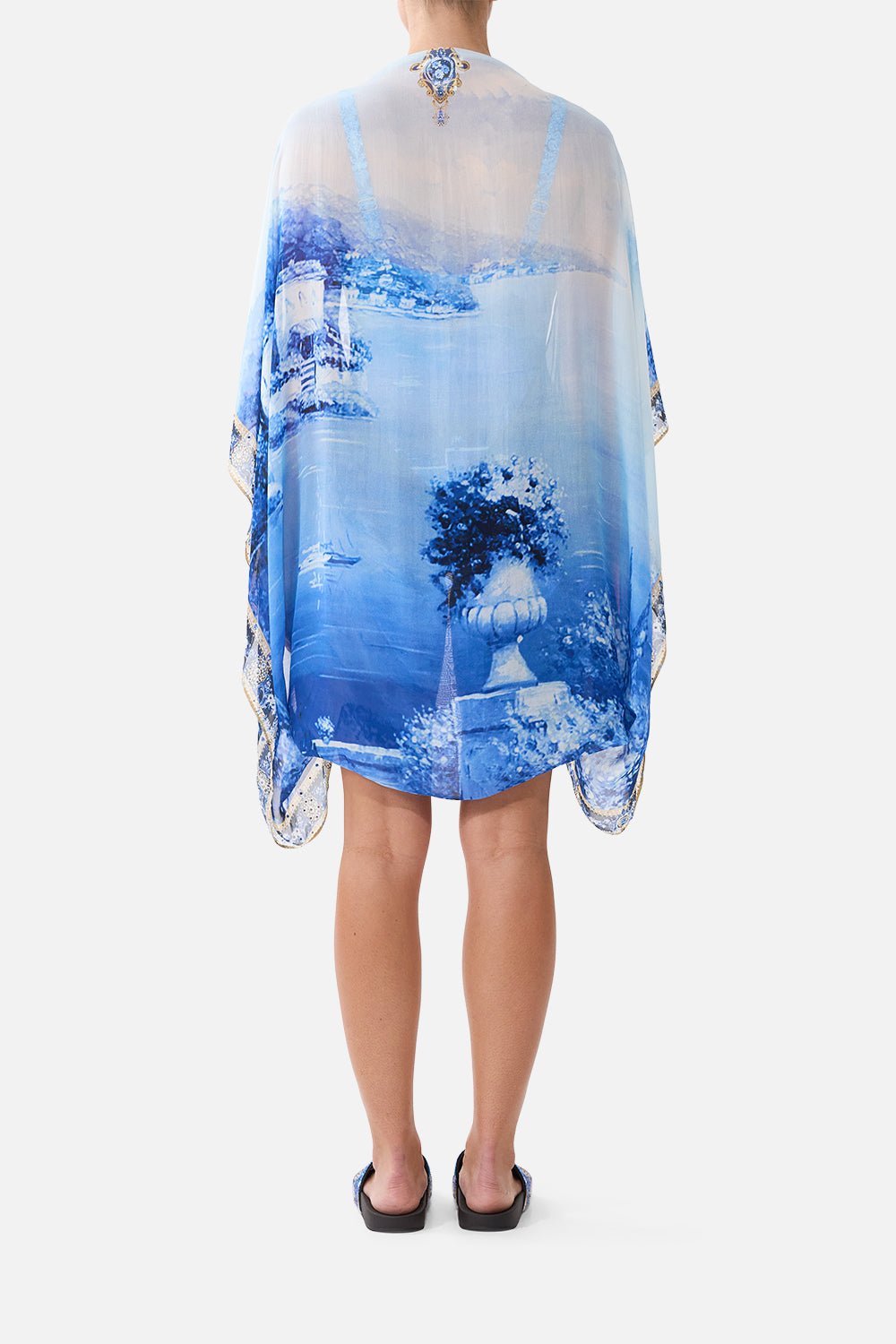 SILK CHIFFON SHRUG SWEET SACRÉ BLEU