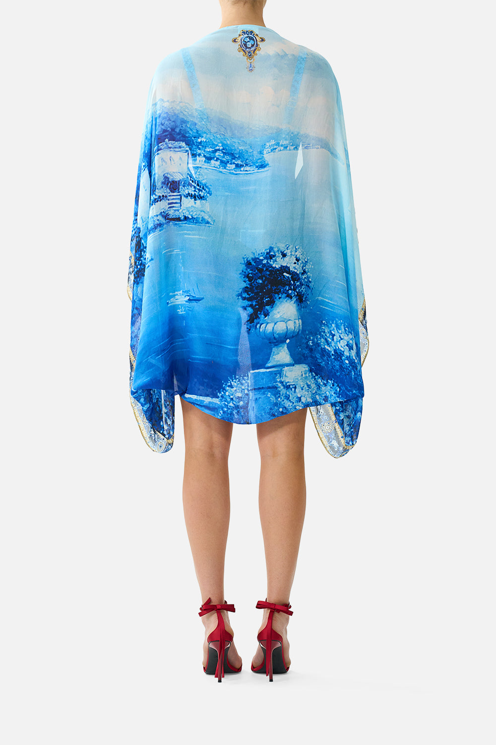 SILK CHIFFON SHRUG SWEET SACRÉ BLEU