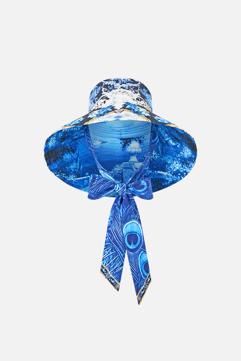 WIDE BRIM BUCKET HAT WITH TIE SWEET SACRÉ BLEU