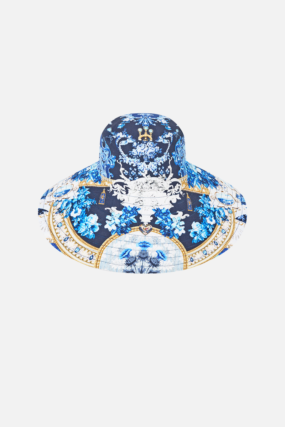 WIDE BRIM BUCKET HAT WITH TIE SWEET SACRÉ BLEU