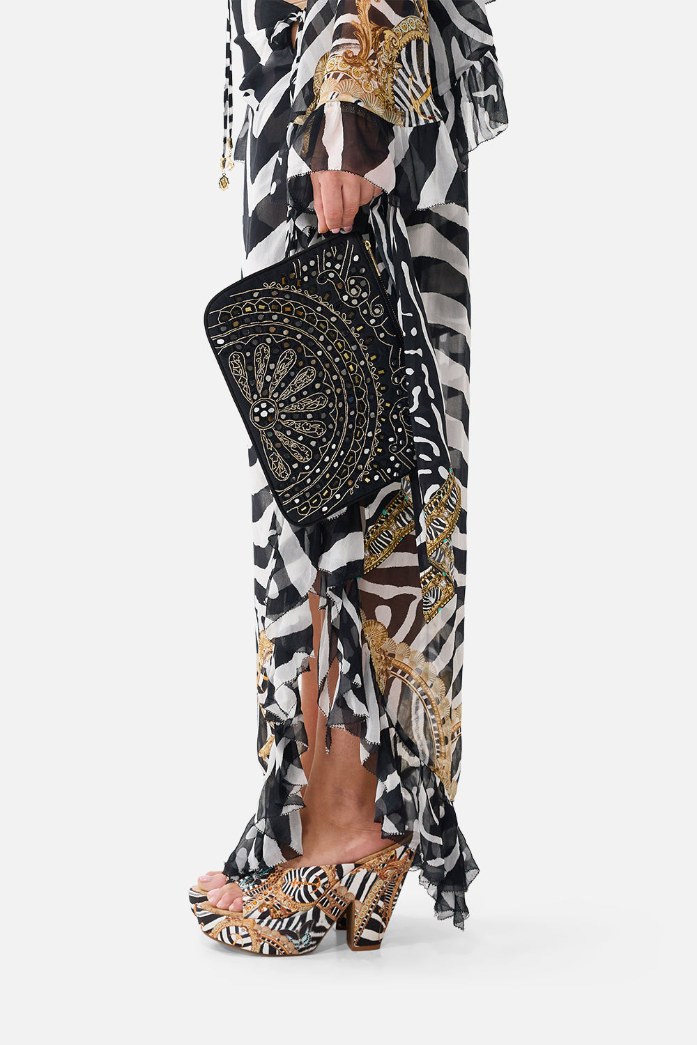 RING SCARF CLUTCH ZIG ZAG ZOO