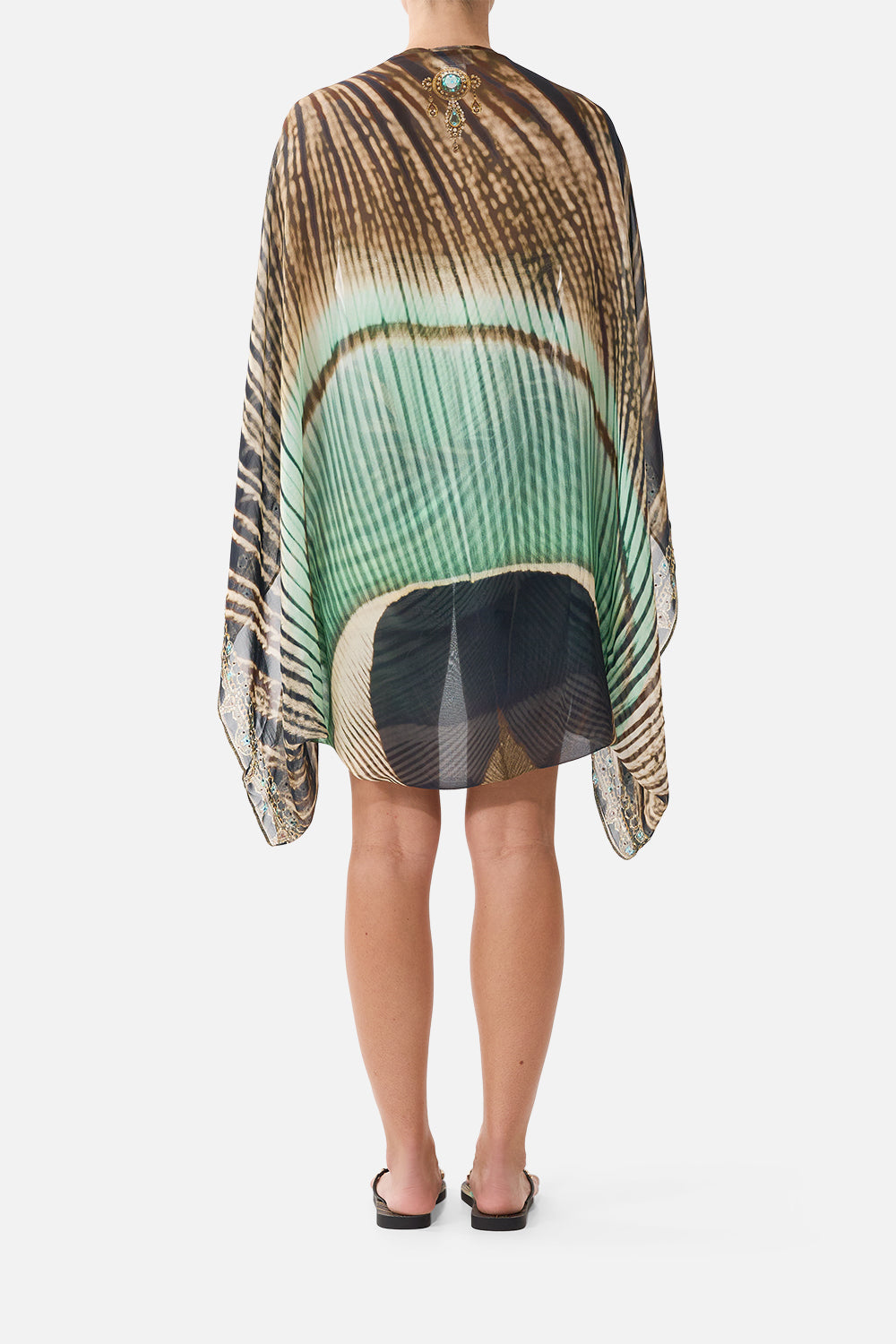 SILK CHIFFON SHRUG A WINK TO THE WILD