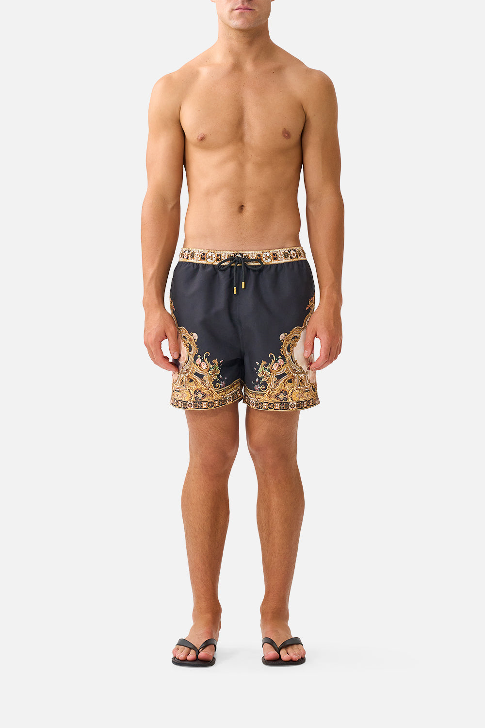 MID LENGTH BOARDSHORT WITH ELASTIC WAIST VERSAILLES OR DIE