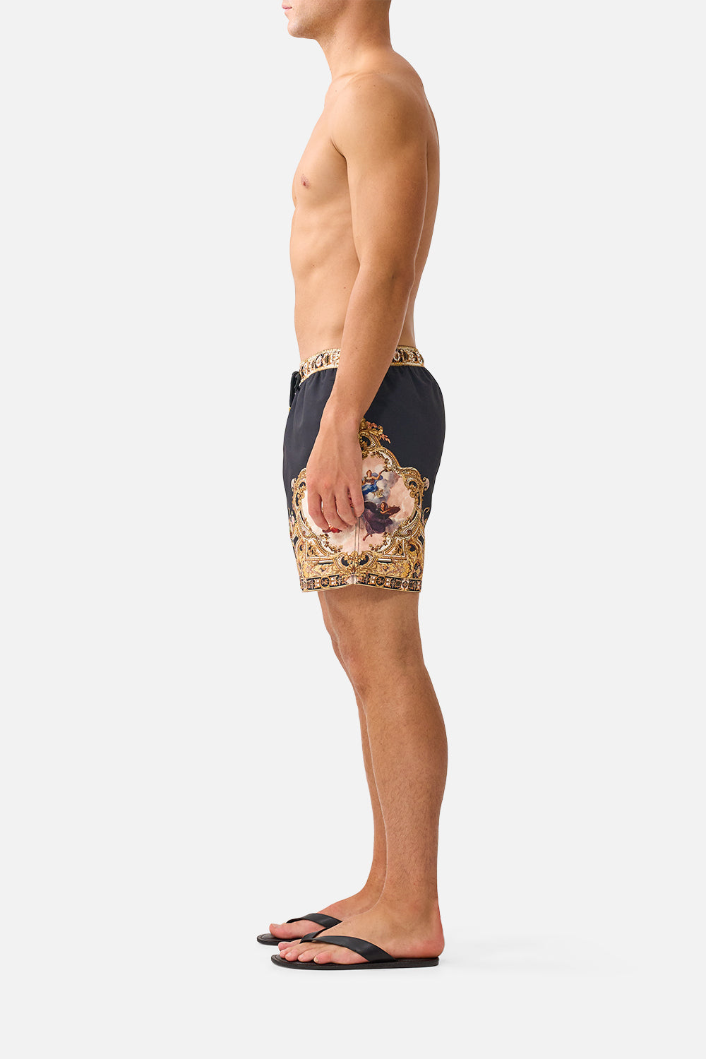 MID LENGTH BOARDSHORT WITH ELASTIC WAIST VERSAILLES OR DIE