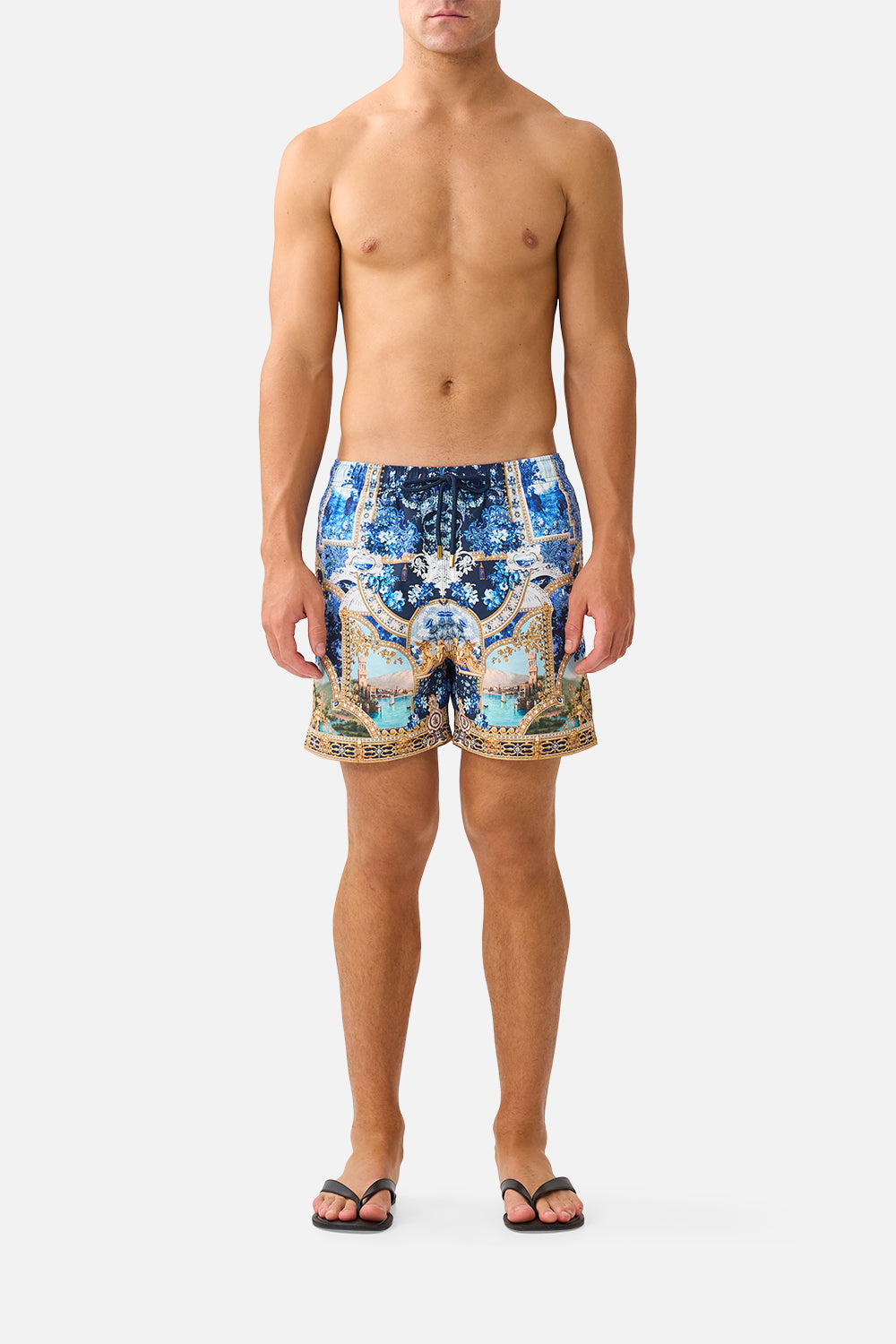 MID LENGTH BOARDSHORT WITH ELASTIC WAIST SWEET SACRÉ BLEU