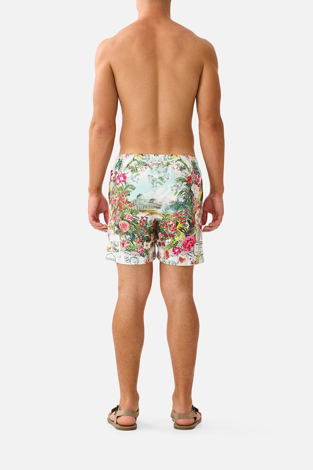 MID LENGTH BOARDSHORT WITH ELASTIC WAIST LA BELLE BOTANIQUE
