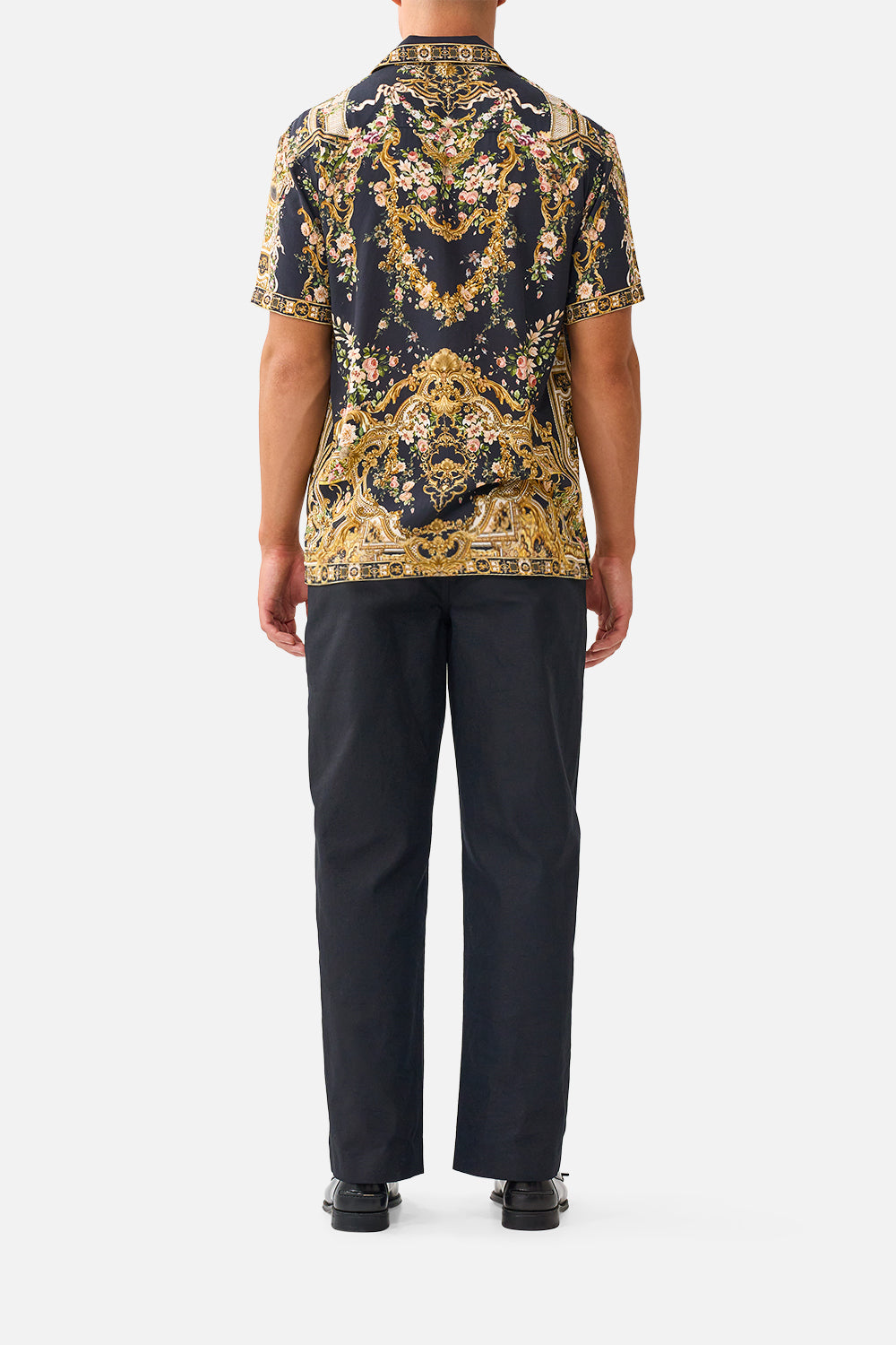 SHORT SLEEVE CAMP COLLARED SHIRT VERSAILLES OR DIE