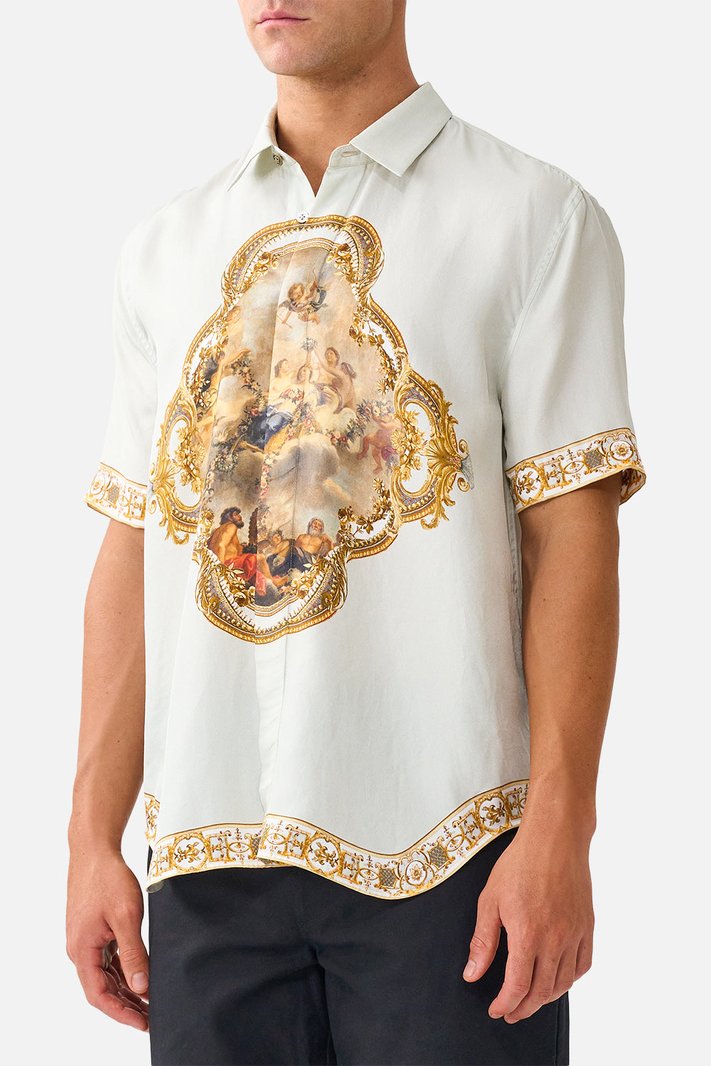 SHORT SLEEVE OVERSIZED SHIRT QUEEN OF BOHEMIA