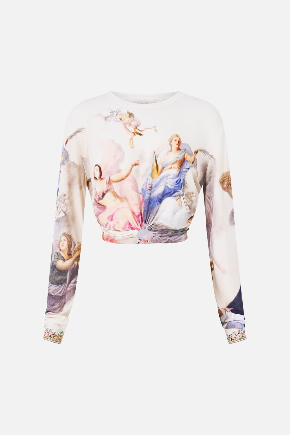 JERSEY LONG SLEEVE TOP WITH HARDWARE A CERTAIN JE NE SAIS QUOI