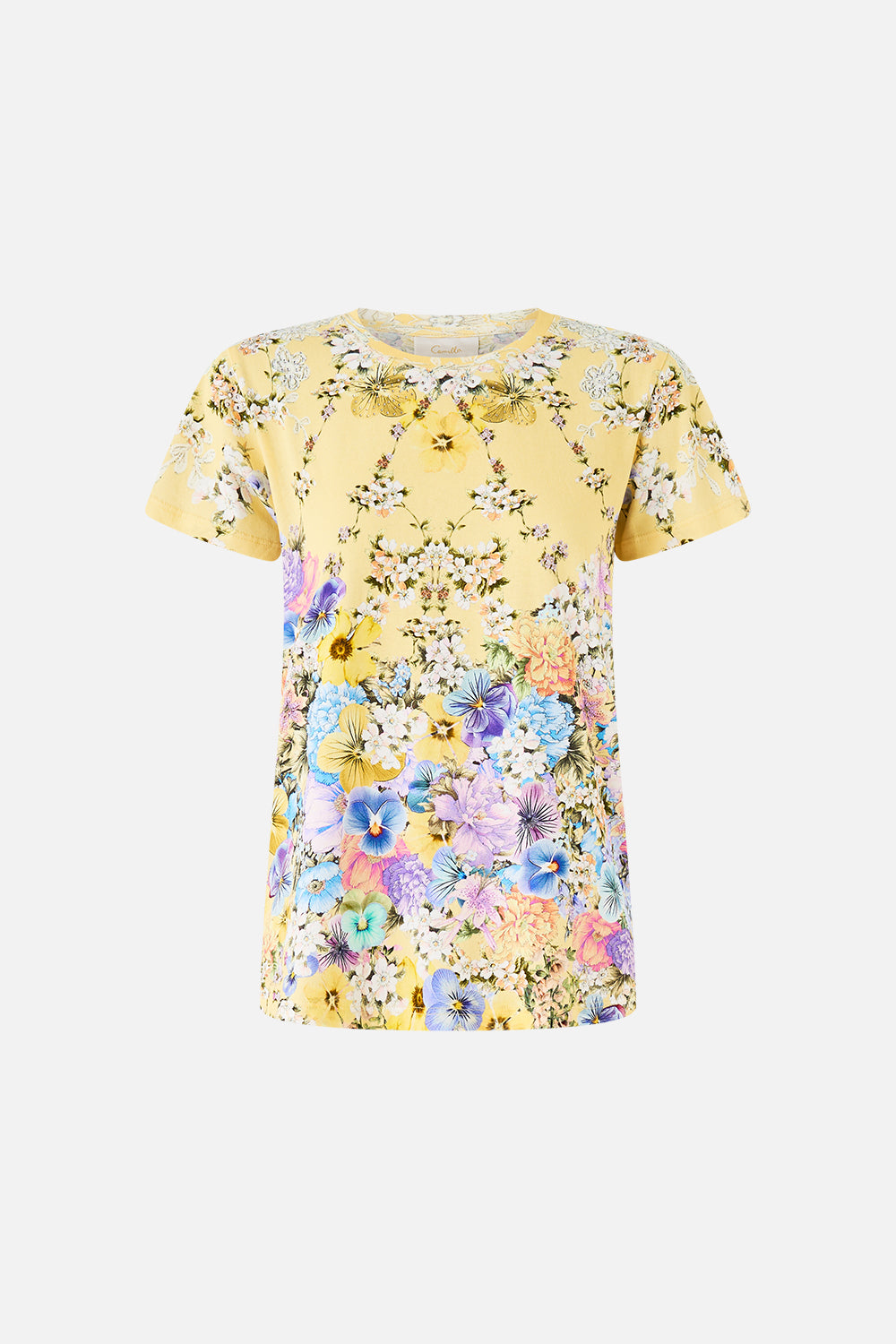 The CAMILLA SLIM FIT ROUND NECK T-SHIRT DARLING BUDS