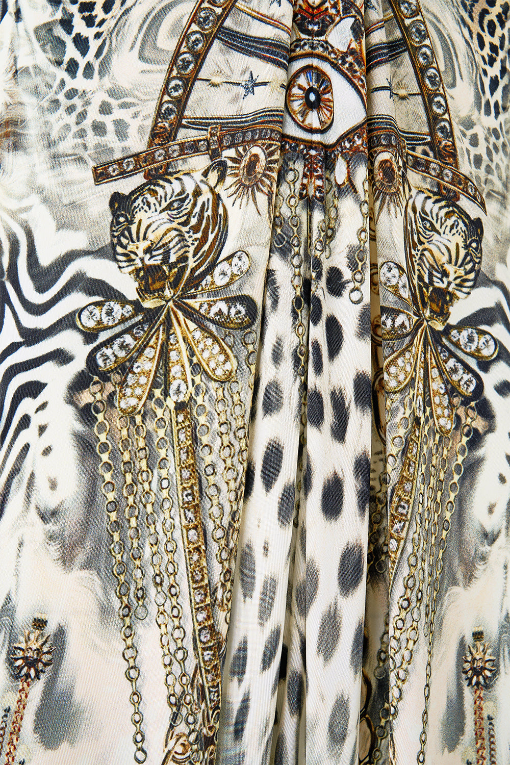 The CAMILLA DRAPED PANT JUMPSUIT WITH HARDWARE LADY LIONHEART