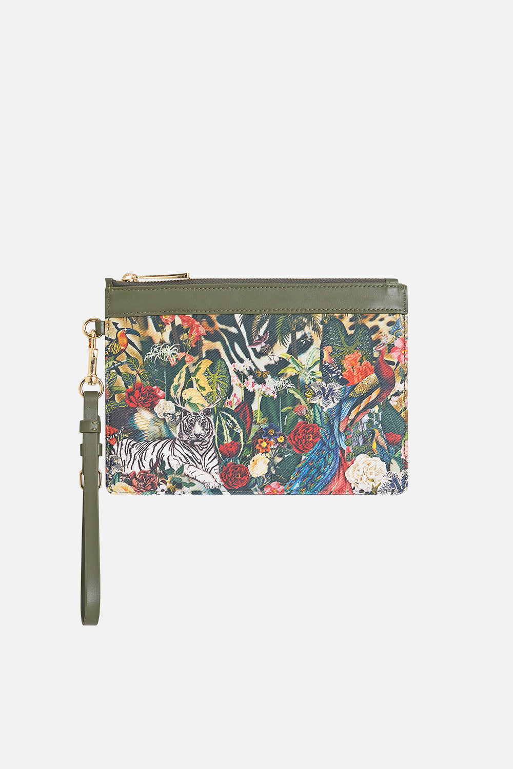 The CAMILLA CLUTCH WITH WRISTLET LEOTIGRA LAND
