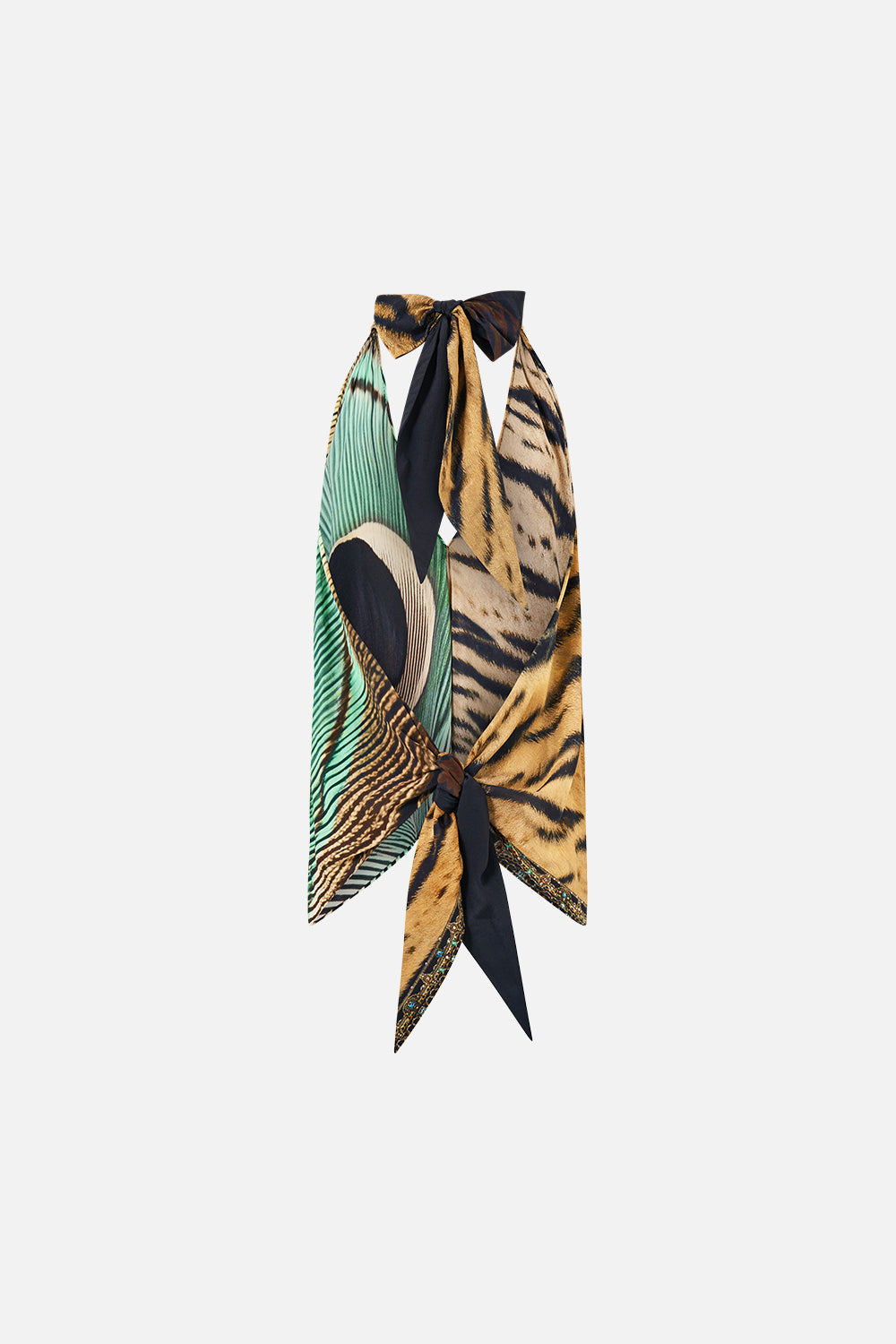 SCARF TIE TOP A WINK TO THE WILD
