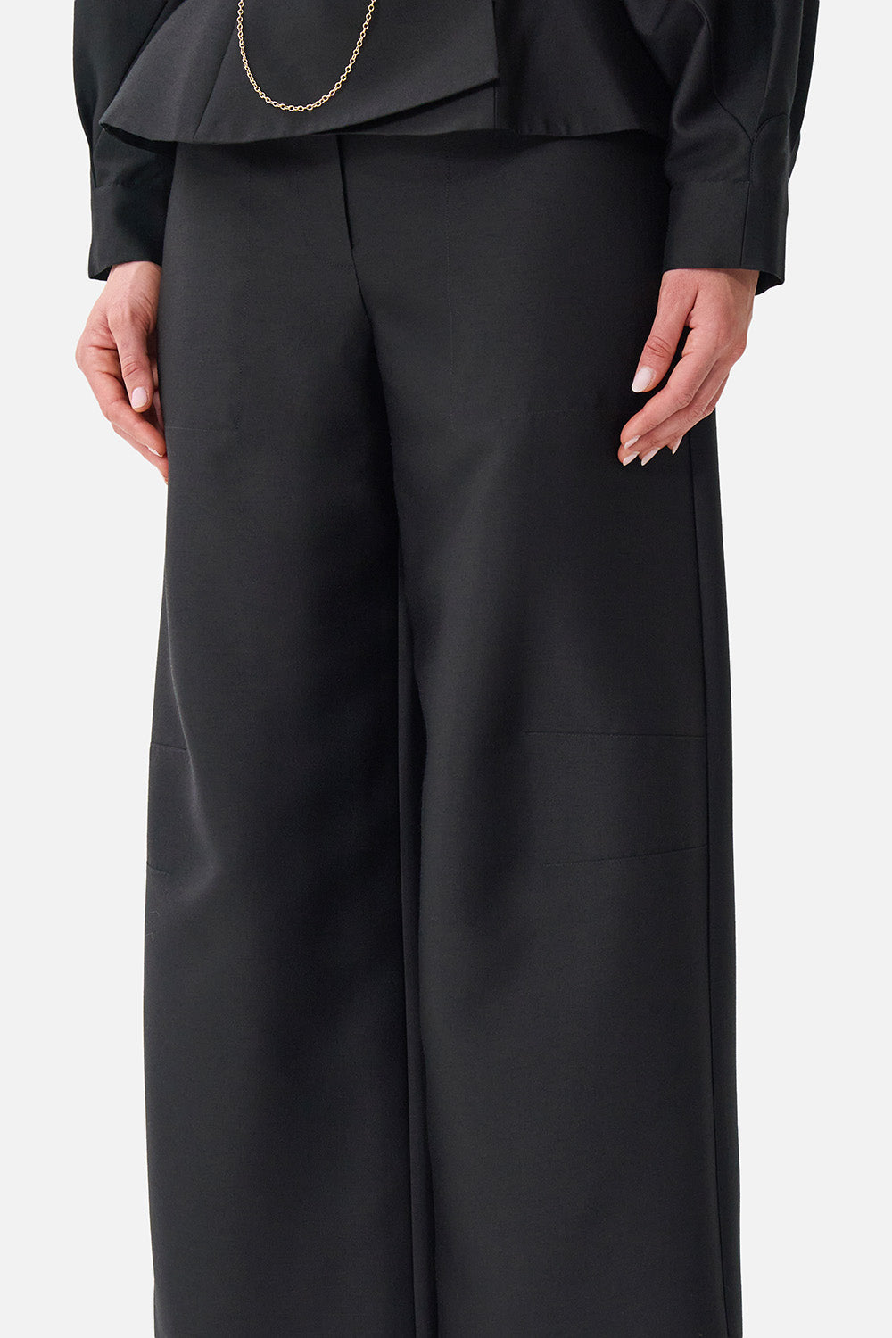 RELAXED TROUSER WITH BACK YOKE LEOPARD LIBERTINE