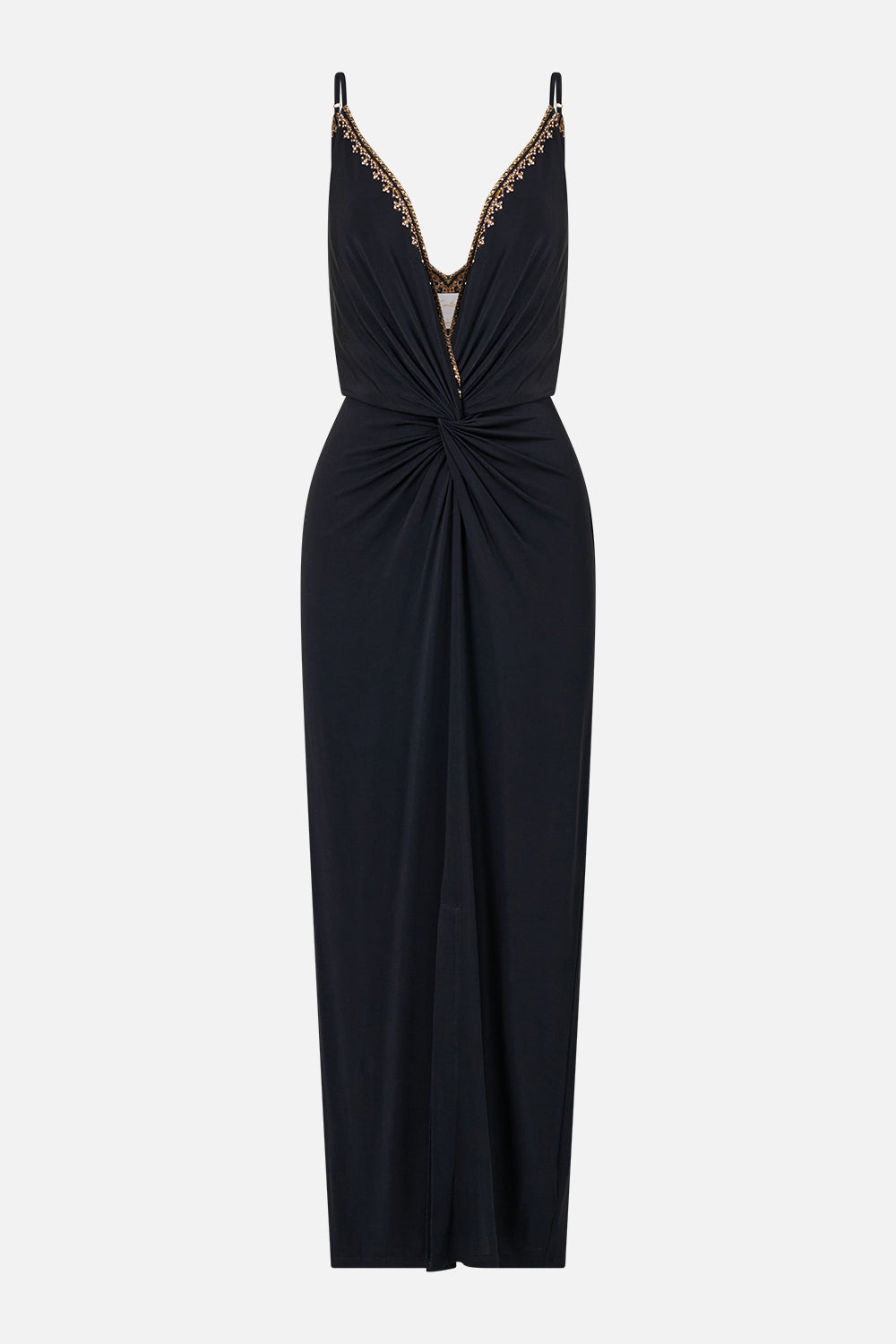 STRAPPY DRESS WITH TWIST FRONT LEOPARD LIBERTINE