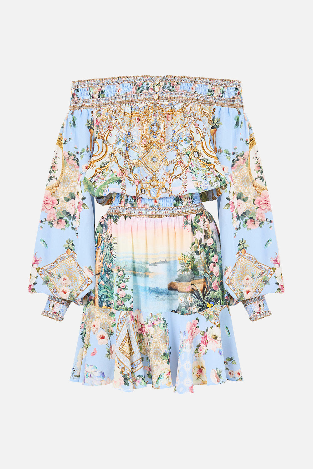 The CAMILLA OFF SHOULDER SHORT DRESS SISI SOCIETY
