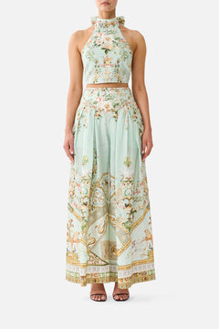 REVERSIBLE HALTER TIE BACK TOP WILDFLOWER WUNDERLAND