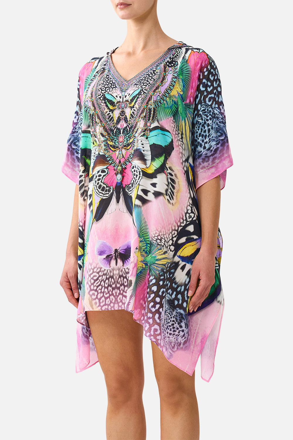 SHORT HOODED KAFTAN MILLAMORPHOSIS