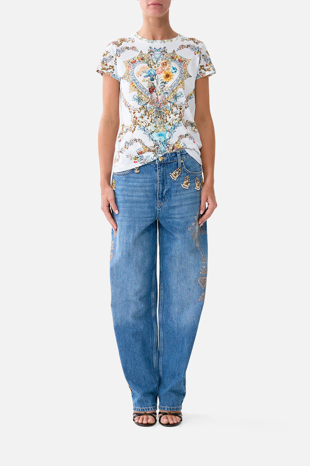 SLIM FIT ROUND NECK T-SHIRT SEVILLE SWEETHEART