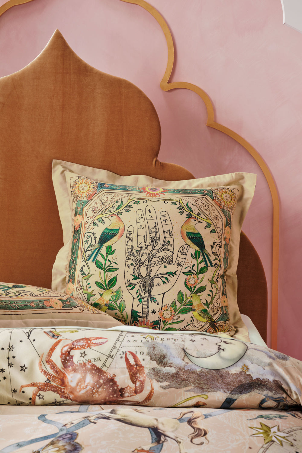 The CAMILLA EUROPEAN PILLOWCASE HOUSE OF HOROSCOPESHOUSE OF HOROSCOPES