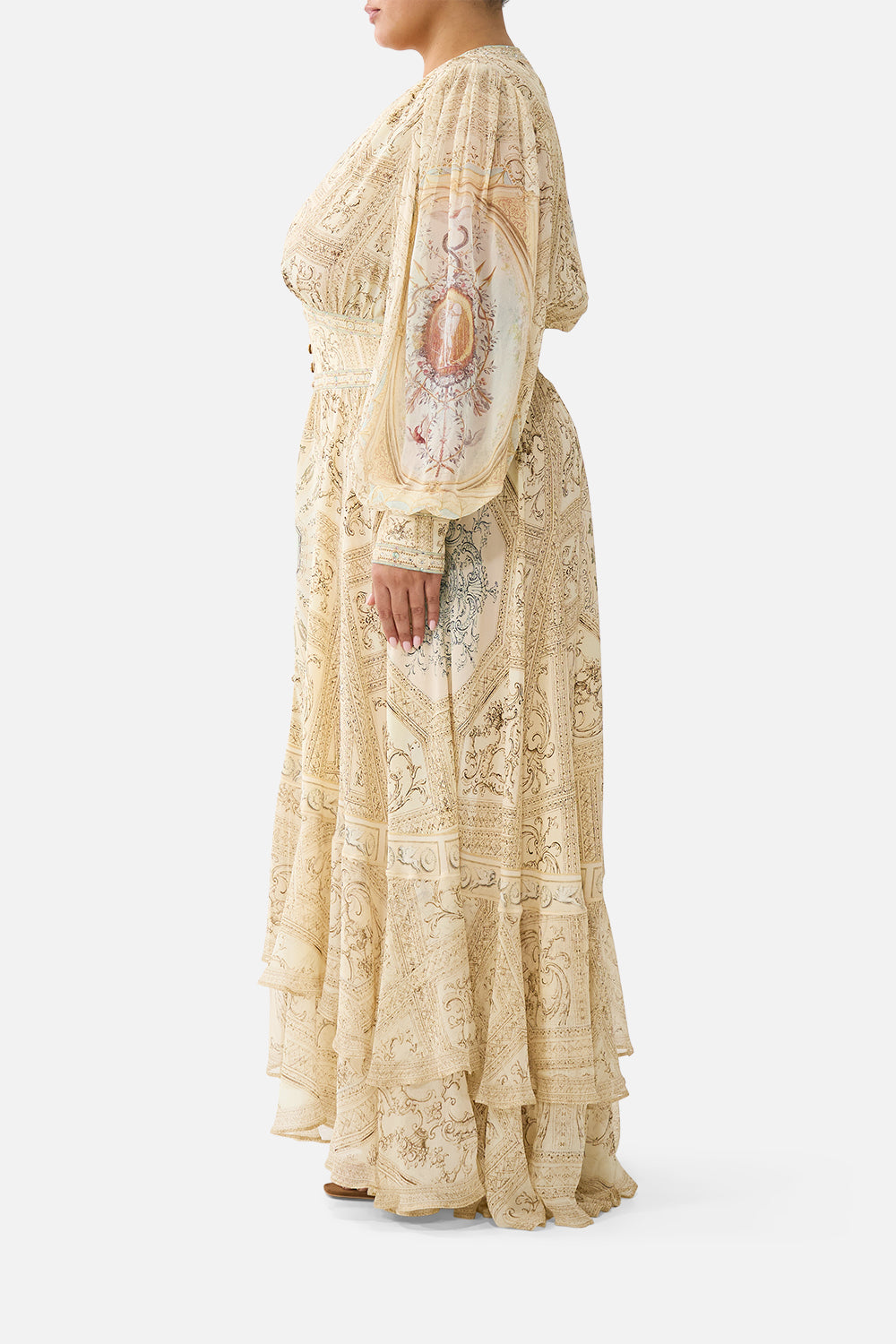 LONG BUTTON FRONT DRESS A BELOVED BOUDOIR