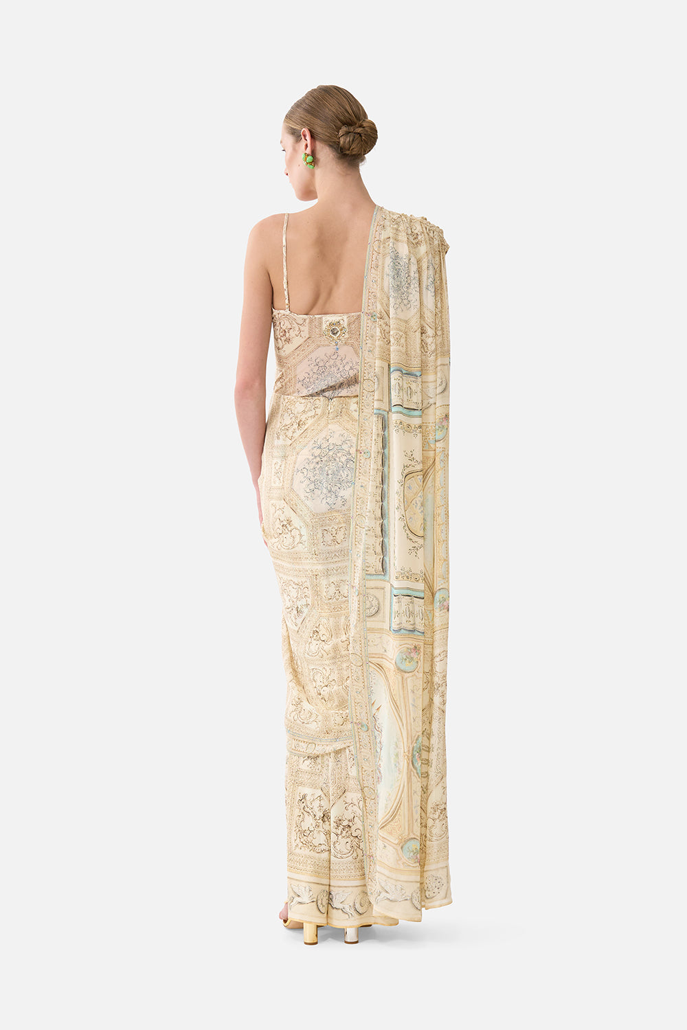 The CAMILLA Saree Skirt in our A Beloved Boudoir print.