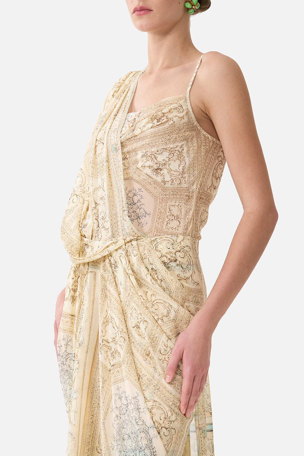 The CAMILLA Saree Skirt in our A Beloved Boudoir print.