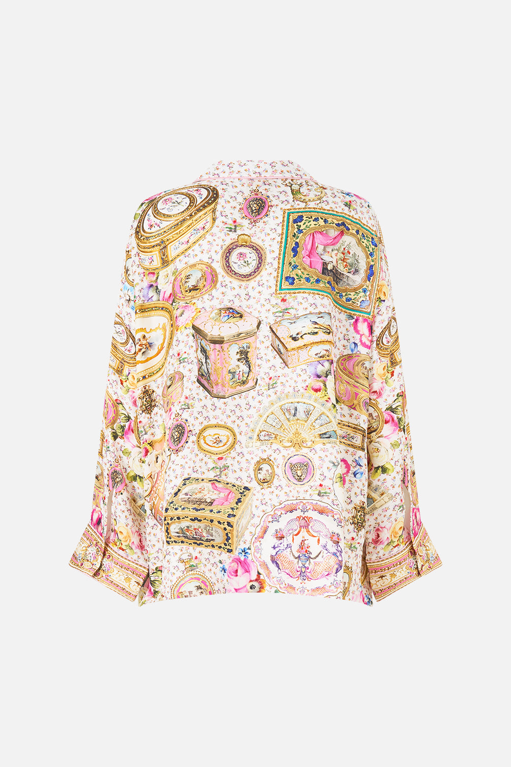 The CAMILLA Relaxed Collared Shirt With Pocket in our In The Heart Of Art print.
