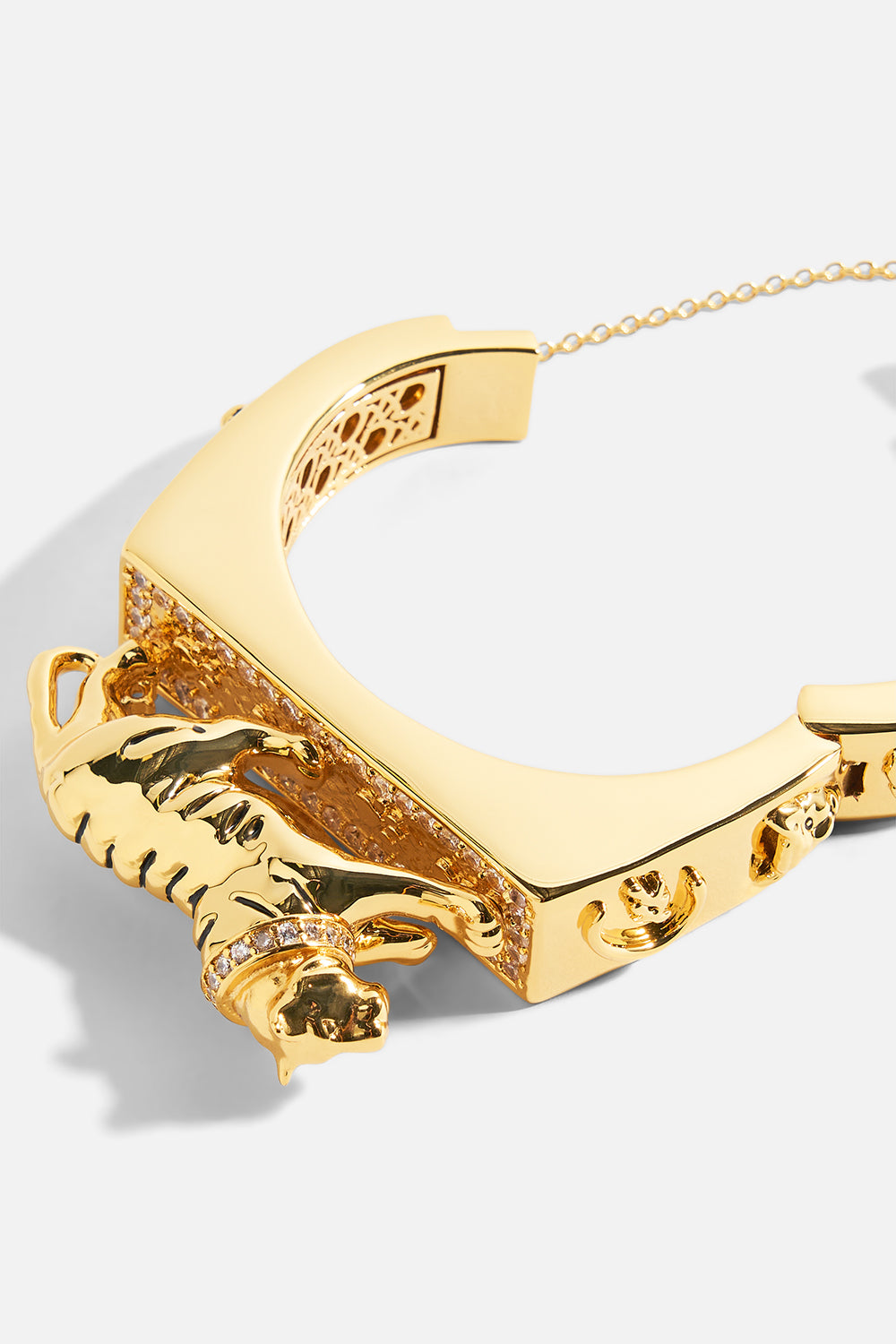 GILDED REALMS LEOPARD CUFF GOLD