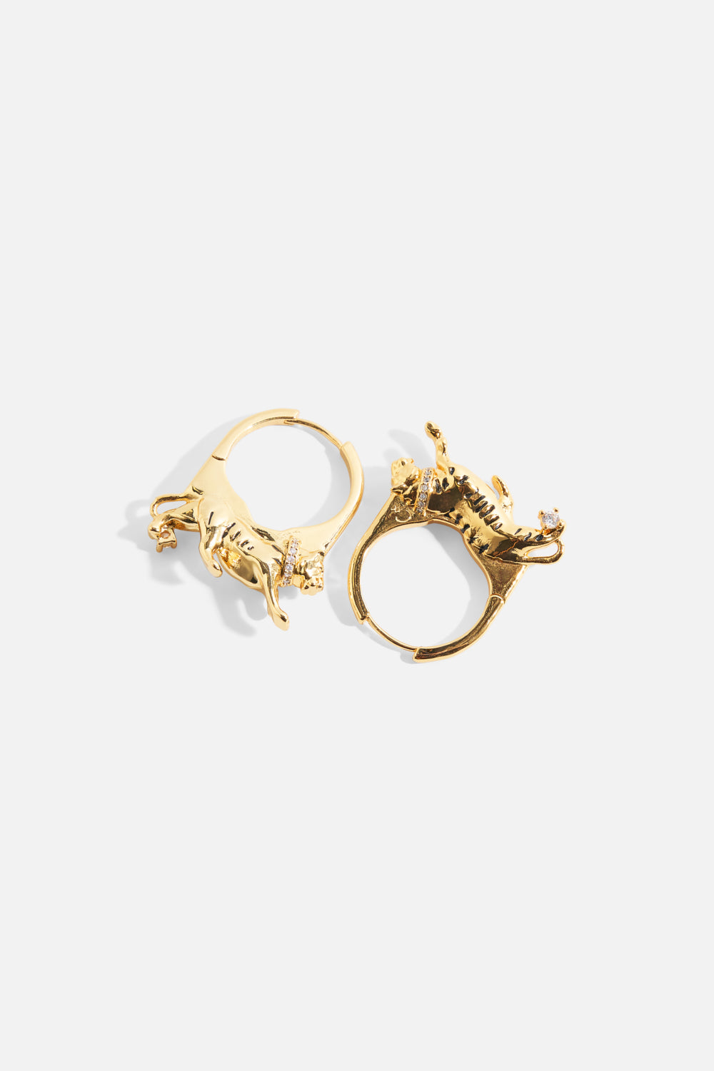 The CAMILLA GILDED REALMS LEOPARD EARRINGS GOLDGOLD