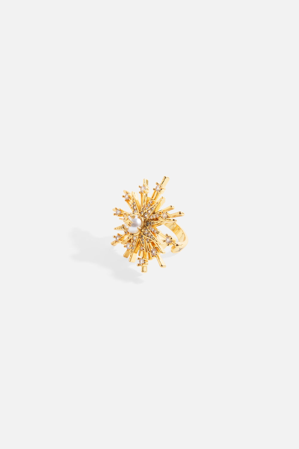 The CAMILLA EMPRESS OF LIGHT CRYSTAL RING GOLD