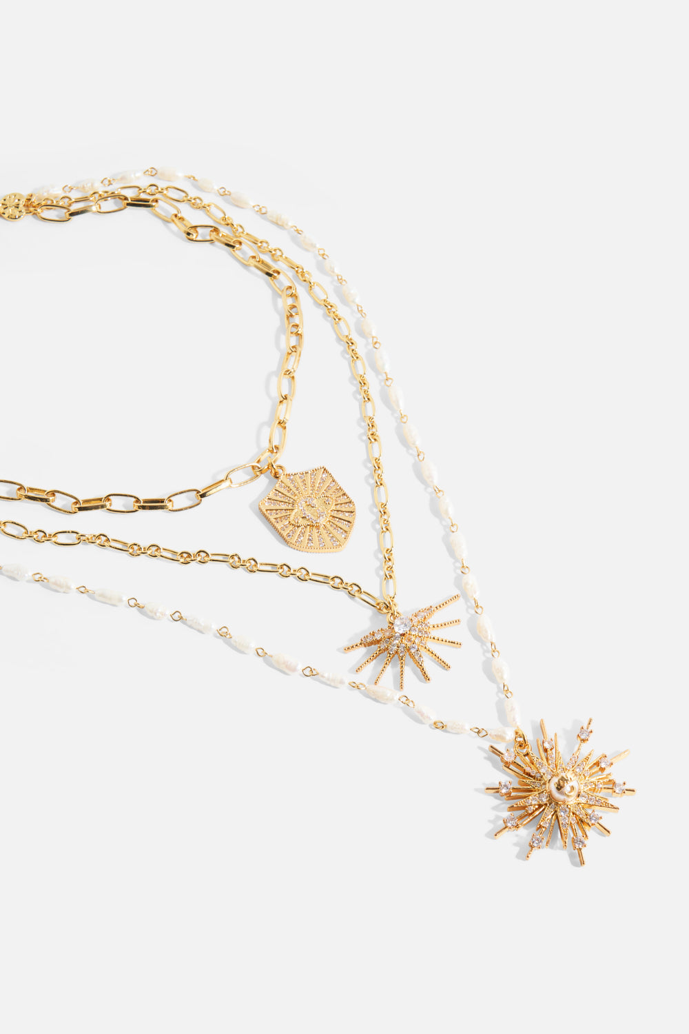 The CAMILLA PALAIS AETHERIA PENDANT NECKLACE GOLD