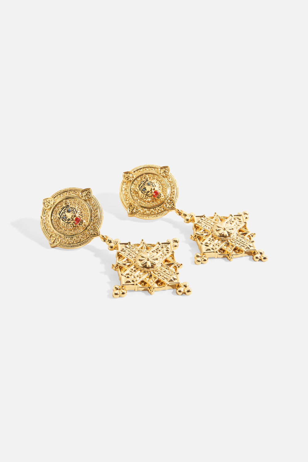 The CAMILLA IMPERIAL IDOL PENDANT EARRINGS GOLDGOLD