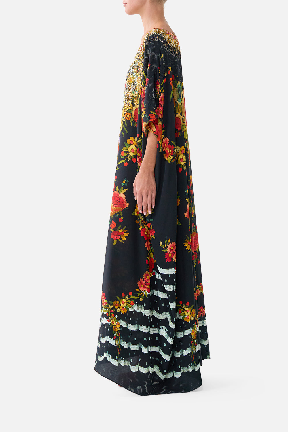 ROUND NECK KAFTAN LIFT THE VEIL