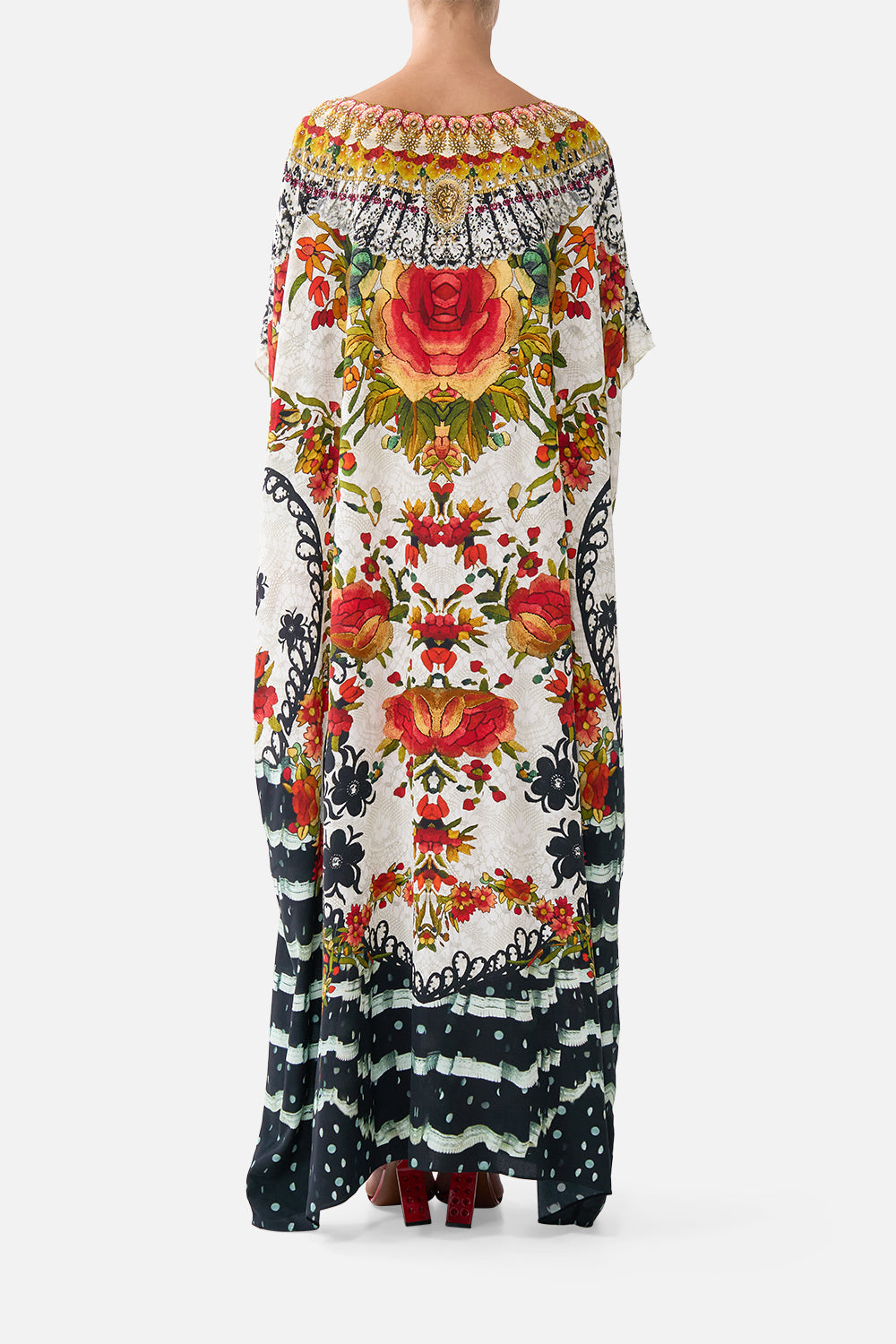 ROUND NECK KAFTAN LA ROSA